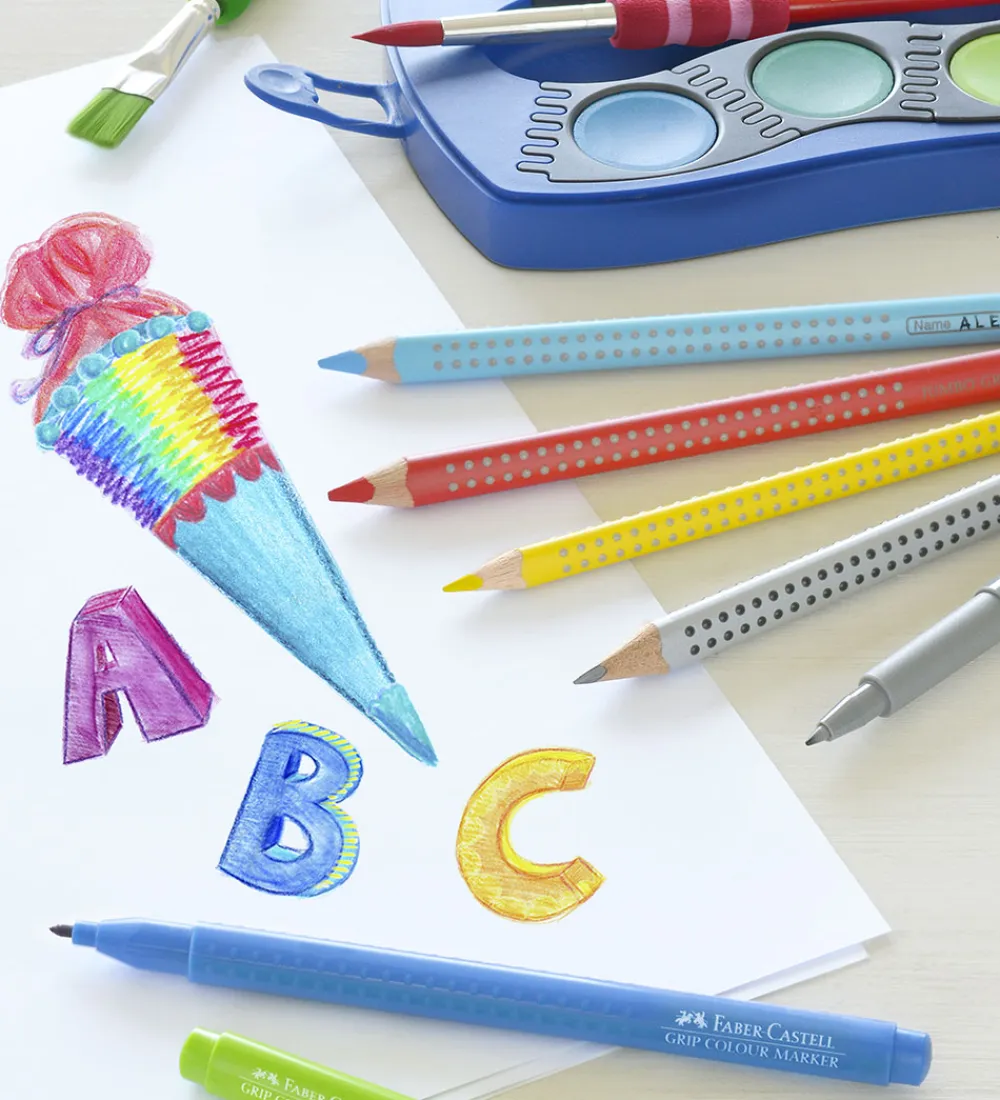 Faber-Castell Tuscher Og Farver>Tuscher - Grip - 20 stk - Multifarvet