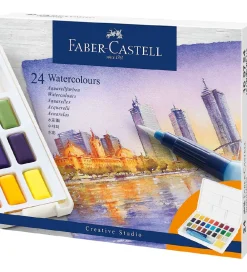 Faber-Castell Tuscher Og Farver|Maling>Vandfarver - 24 stk.