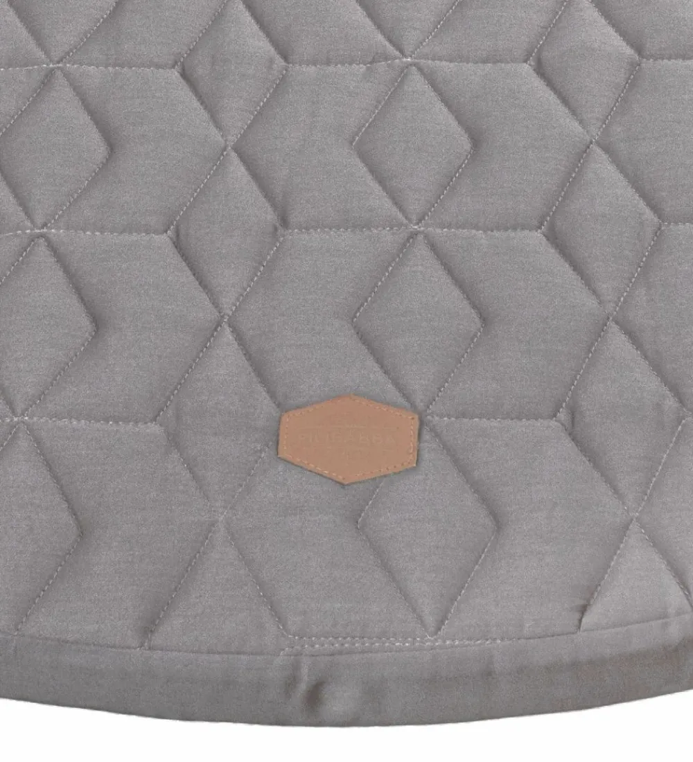 Filibabba Legetæpper Og Legegulve>Legemadras - Ø 90 cm - Soft Guilt - Mørkegrå