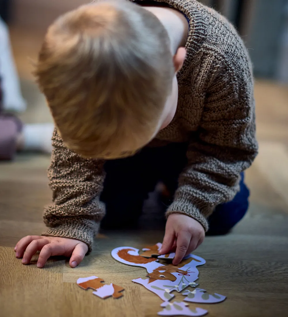 Filibabba Puslespil>Puslespil - Sæt m. 4 Puslespil - Wonderful Winter - Sk