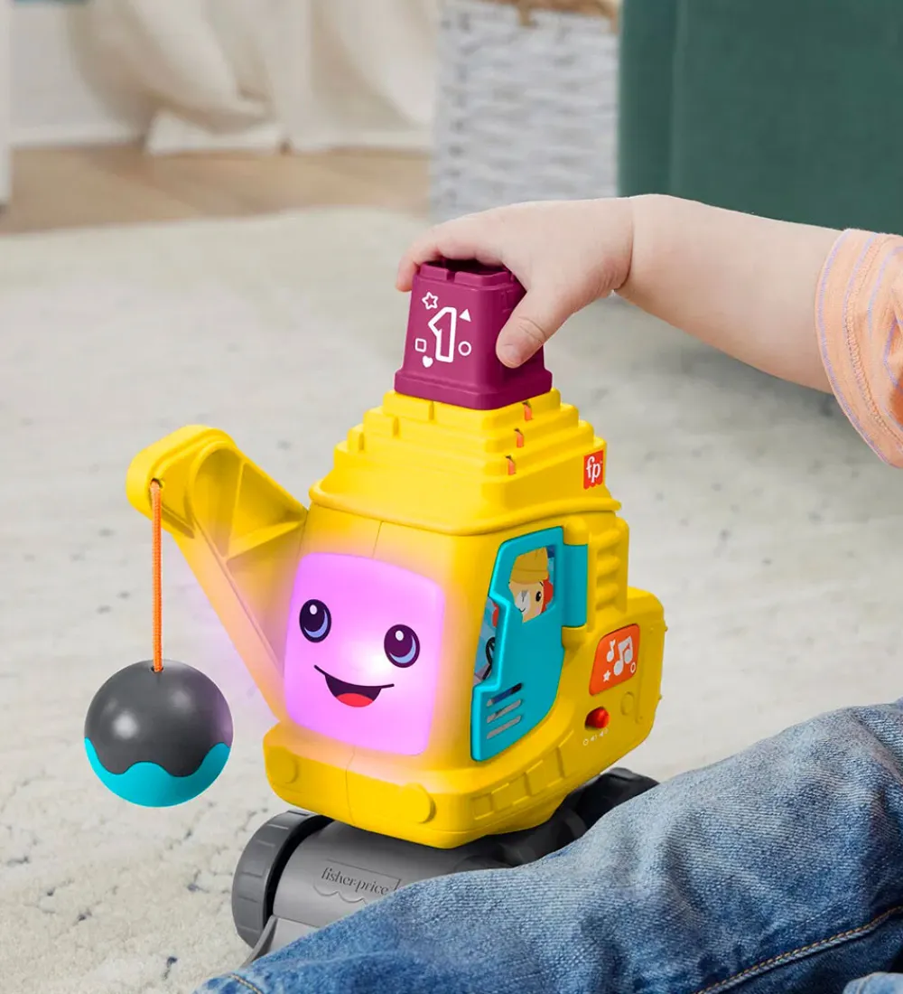 Fisher-Price Biler, Tog Og Køretøjer|Babylegetøj>Legetøj - Count & Stack Crane