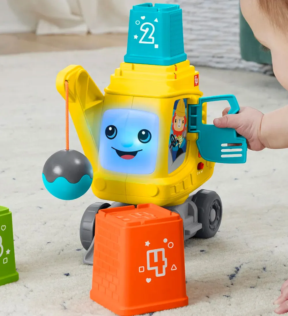 Fisher-Price Biler, Tog Og Køretøjer|Babylegetøj>Legetøj - Count & Stack Crane