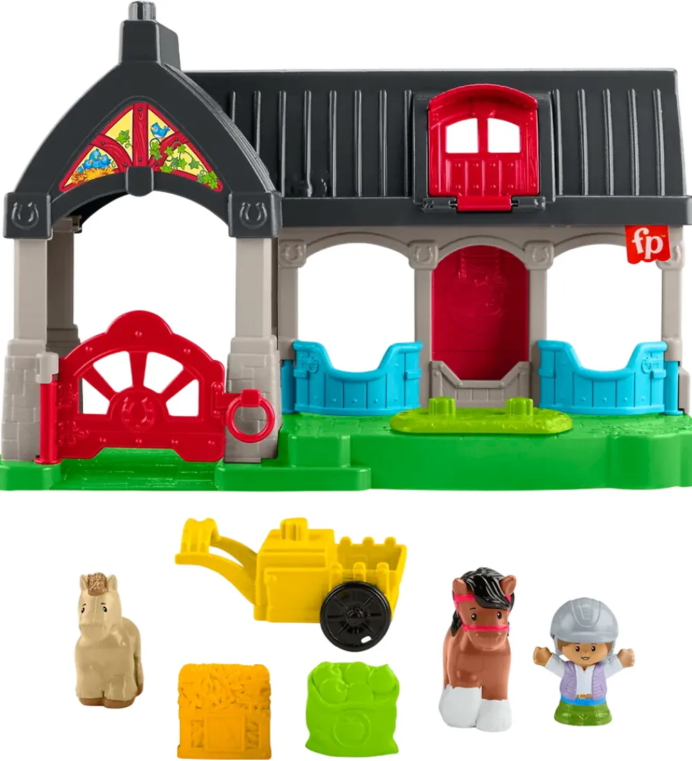 Fisher-Price Stablelegetøj|Babylegetøj>Legetøj - Little People - Friendly Horse Stable