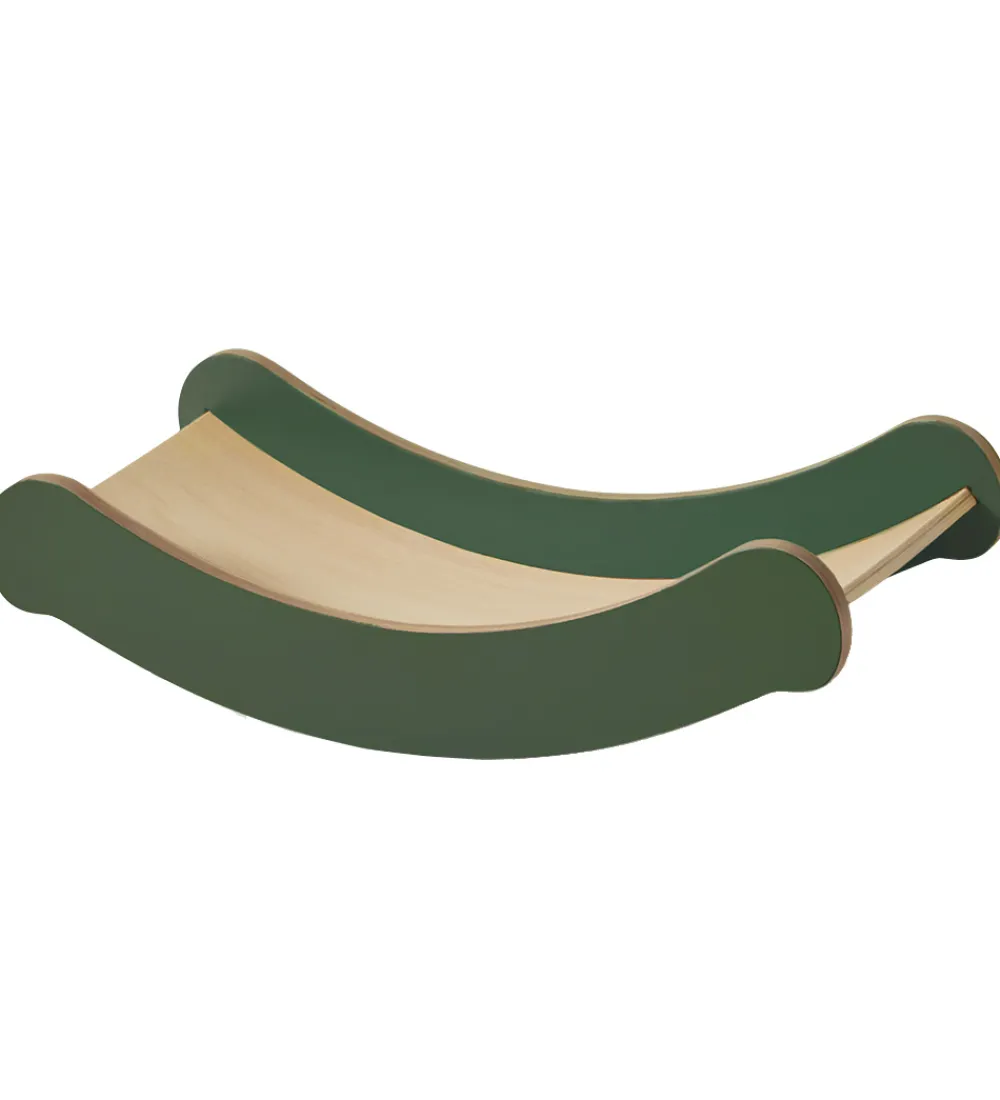 Flexa Motorisk Legetøj|Aktivitetslegetøj>Balancebræt - Mini - Play - 68,7x31,1x18,3 cm - Deep green
