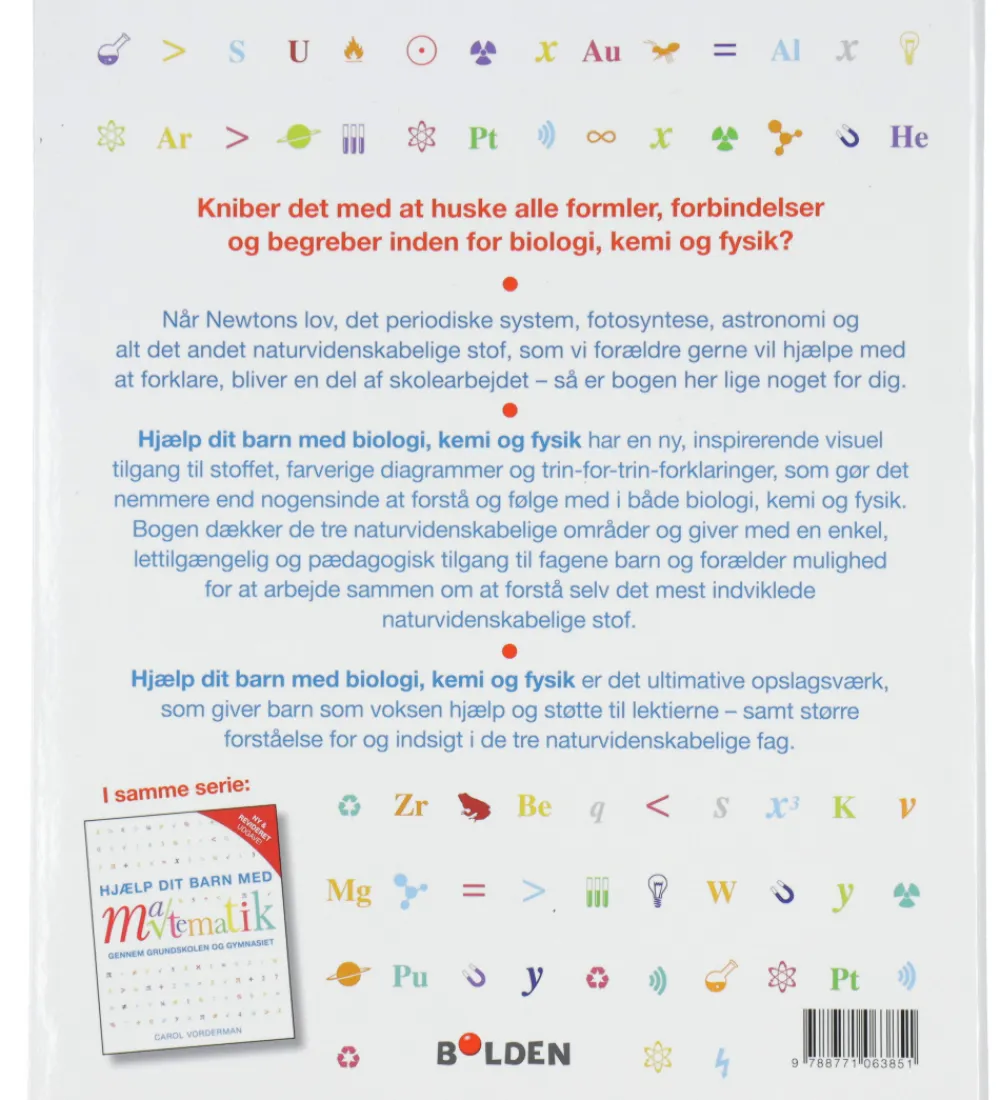 Forlaget Bolden Bøger>Bog - Hjælp Dit Barn med Biologi, Kemi Og Fysik