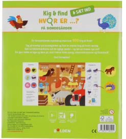 Forlaget Bolden Bøger>Bog - Kig og find og sæt ind : Hvor er på bondeg