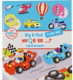 Forlaget Bolden Bøger>Bog - Kig og find og sæt ind: Hvor er køretøjern