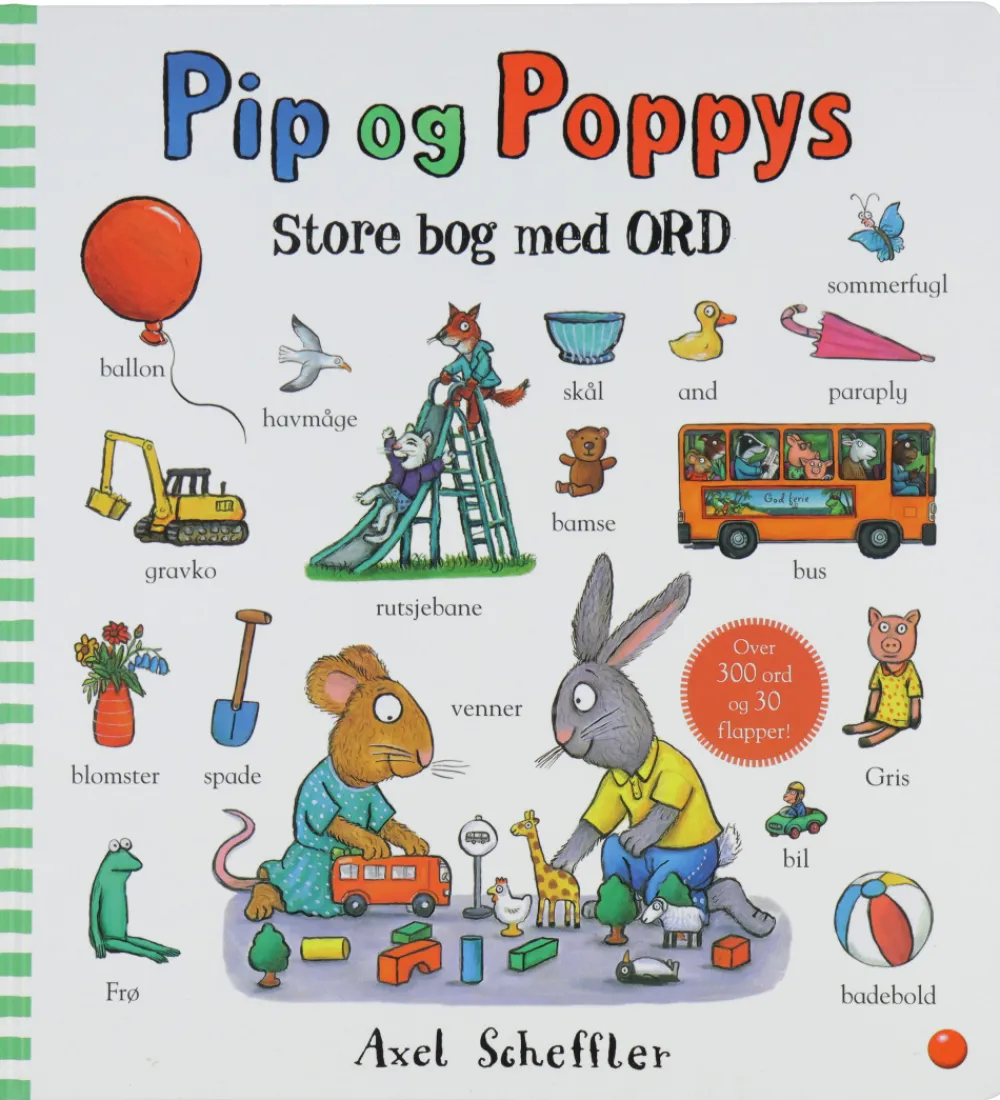 Forlaget Bolden Bøger>Bog - Pip Og Poppys Store Bog m. Ord