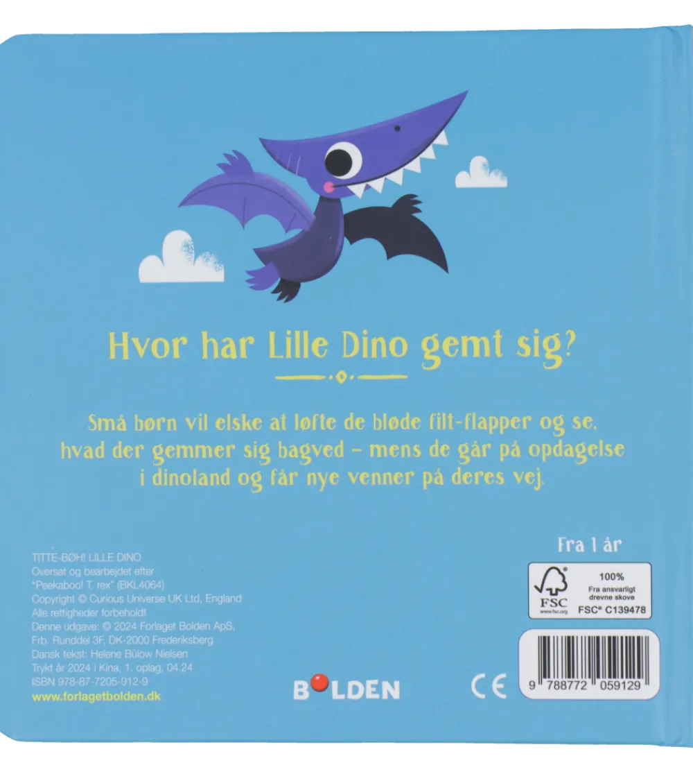 Forlaget Bolden Bøger>Bog - Titte-Bøh! Lille Dino