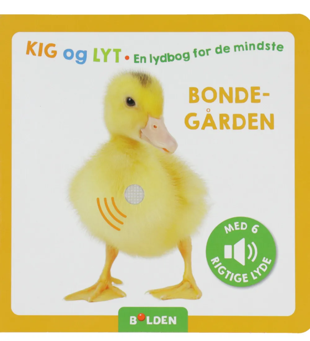 Forlaget Bolden Bøger>Bog m. Lyd - Kig Og Lyt - Bondegården