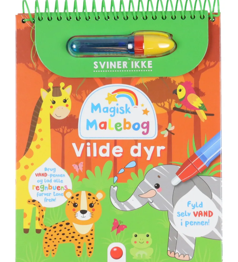 Forlaget Bolden Malebog>Magisk Malebog - Vilde Dyr