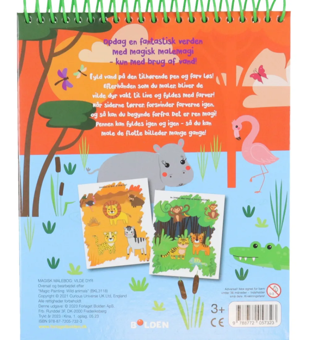 Forlaget Bolden Malebog>Magisk Malebog - Vilde Dyr