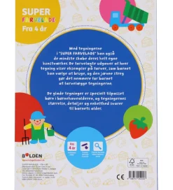Forlaget Bolden Malebog>Malebog - Super Farvelade - Dansk
