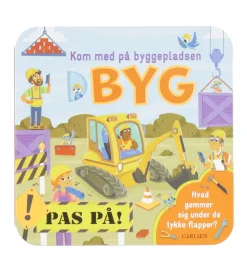 Forlaget Carlsen Bøger>Billedbog m. Flapper - Kom Med På Byggepladsen