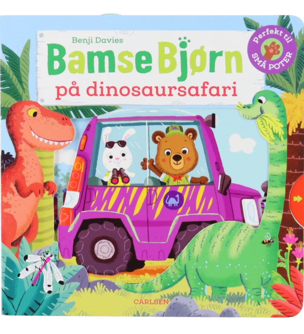Forlaget Carlsen Bøger>Bog - Bamse Bjørn på dinosaursafari