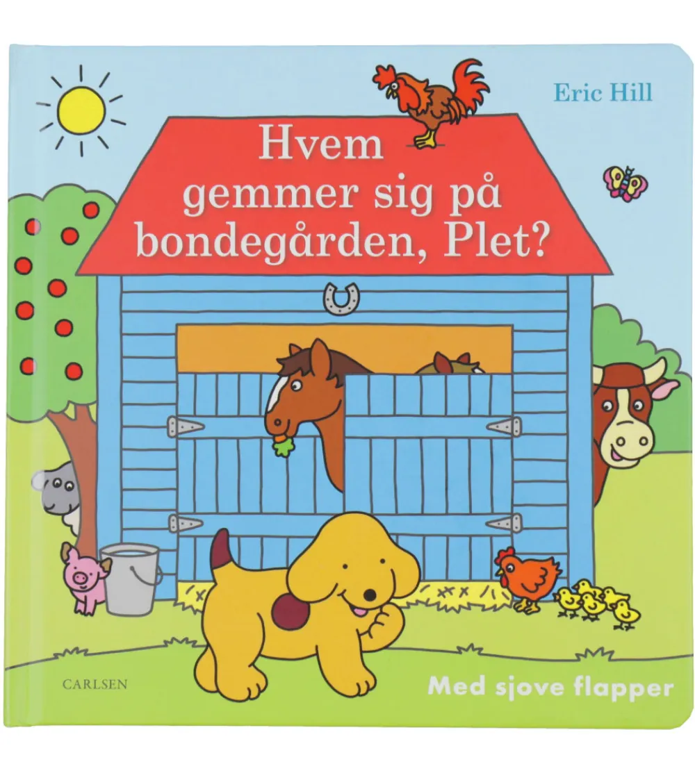Forlaget Carlsen Bøger>Bog - Hvem Gemmer Sig På Bondegården Plet - Dan
