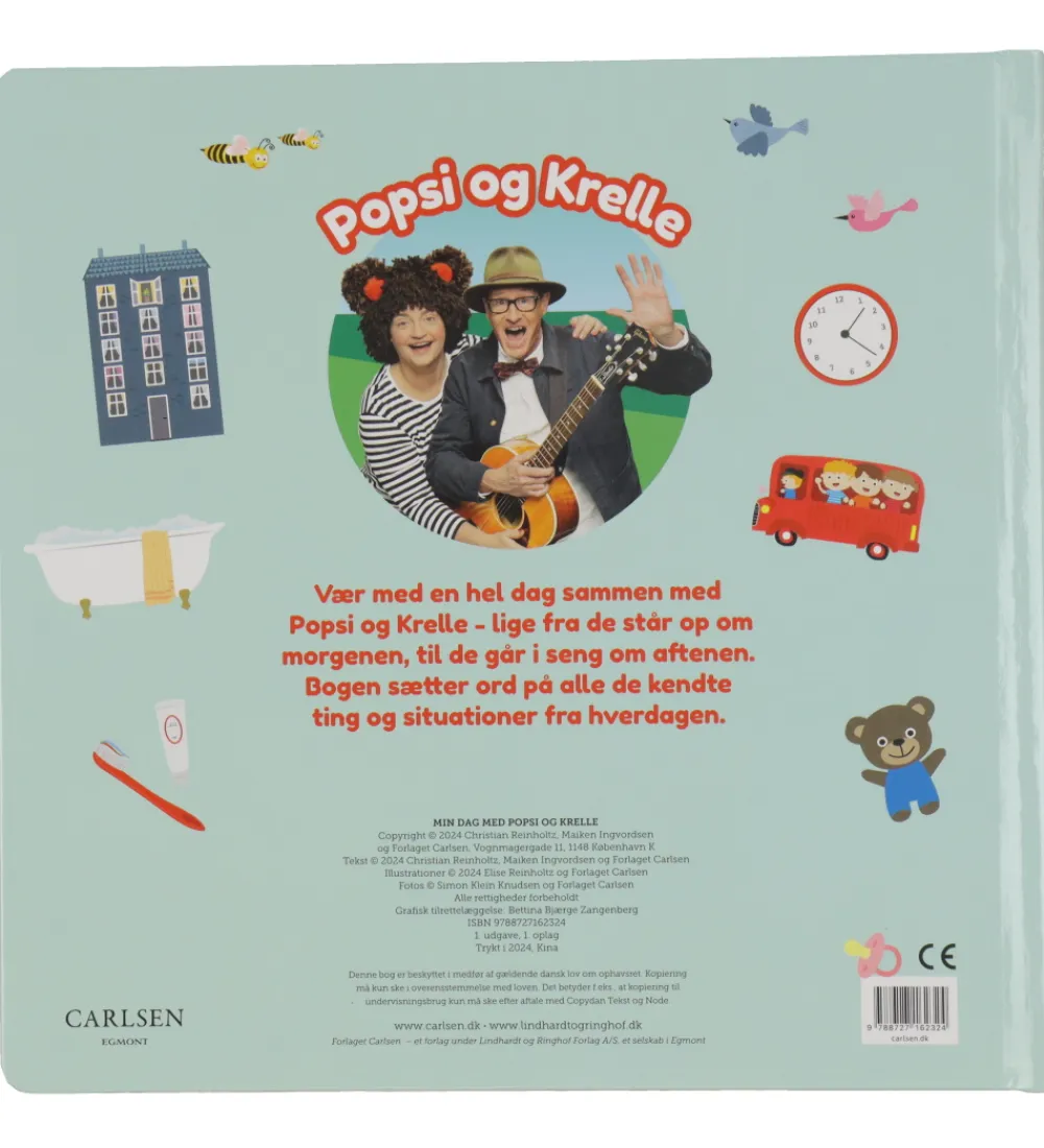 Forlaget Carlsen Bøger>Bog - Min Dag Med Popsi og Krelle - Dansk