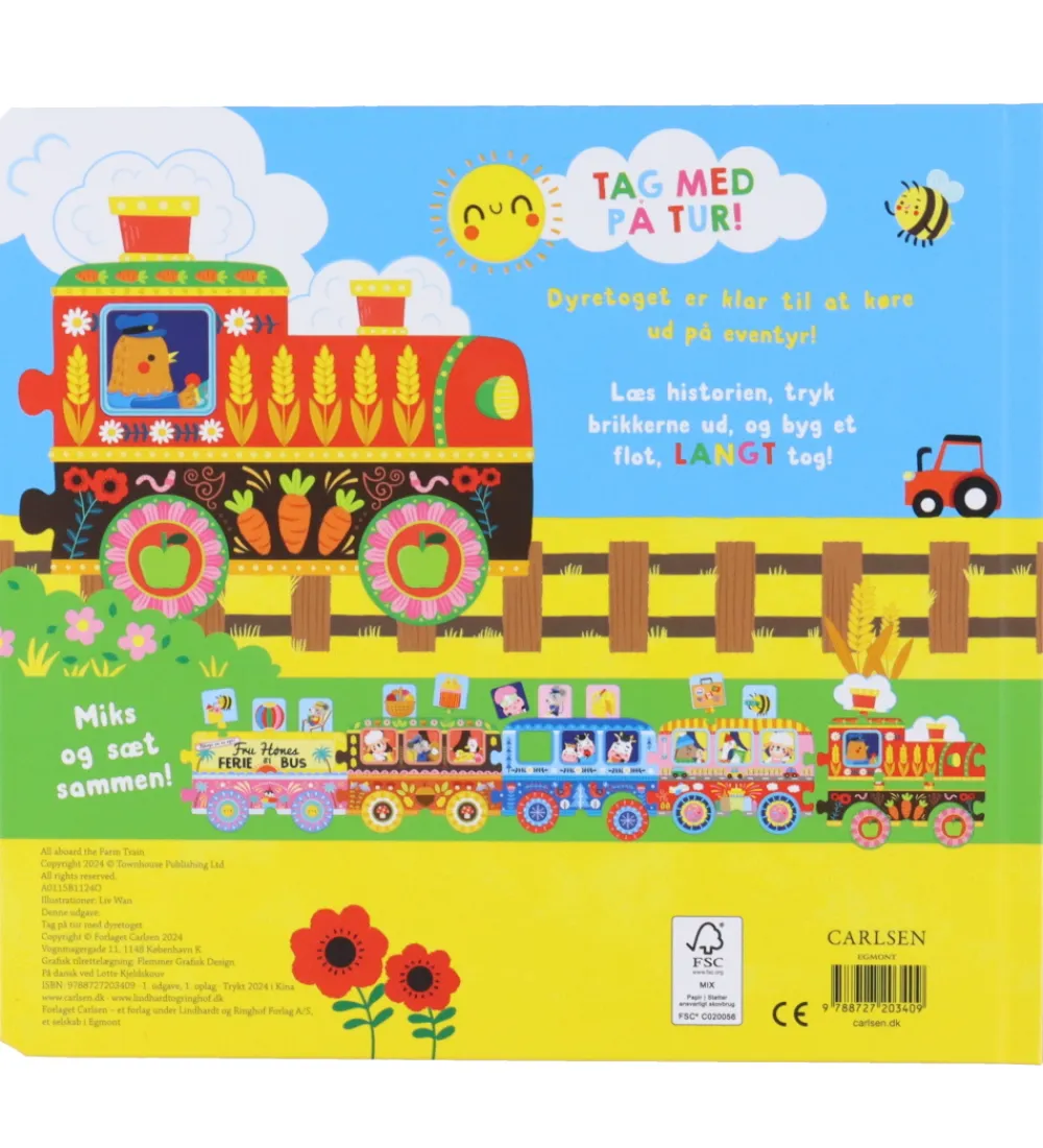 Forlaget Carlsen Bøger>Bog - Tag på tur med dyretoget