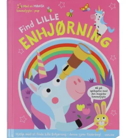 Forlaget Carlsen Lommelygter>Bog m. Magisk Lommelygte - Find Lille Enhjørnin