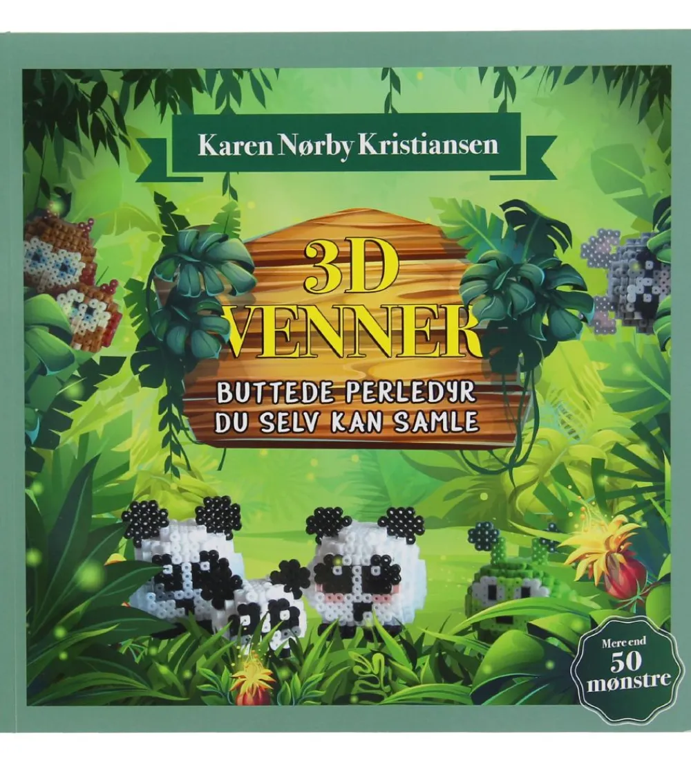 Forlaget Fritid Perler>Bog - 3D Venner - Dansk