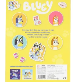 Forlaget Gyldendal Kreativ Leg|Bøger>Klistermærkebog - Bluey - Mød Bluey