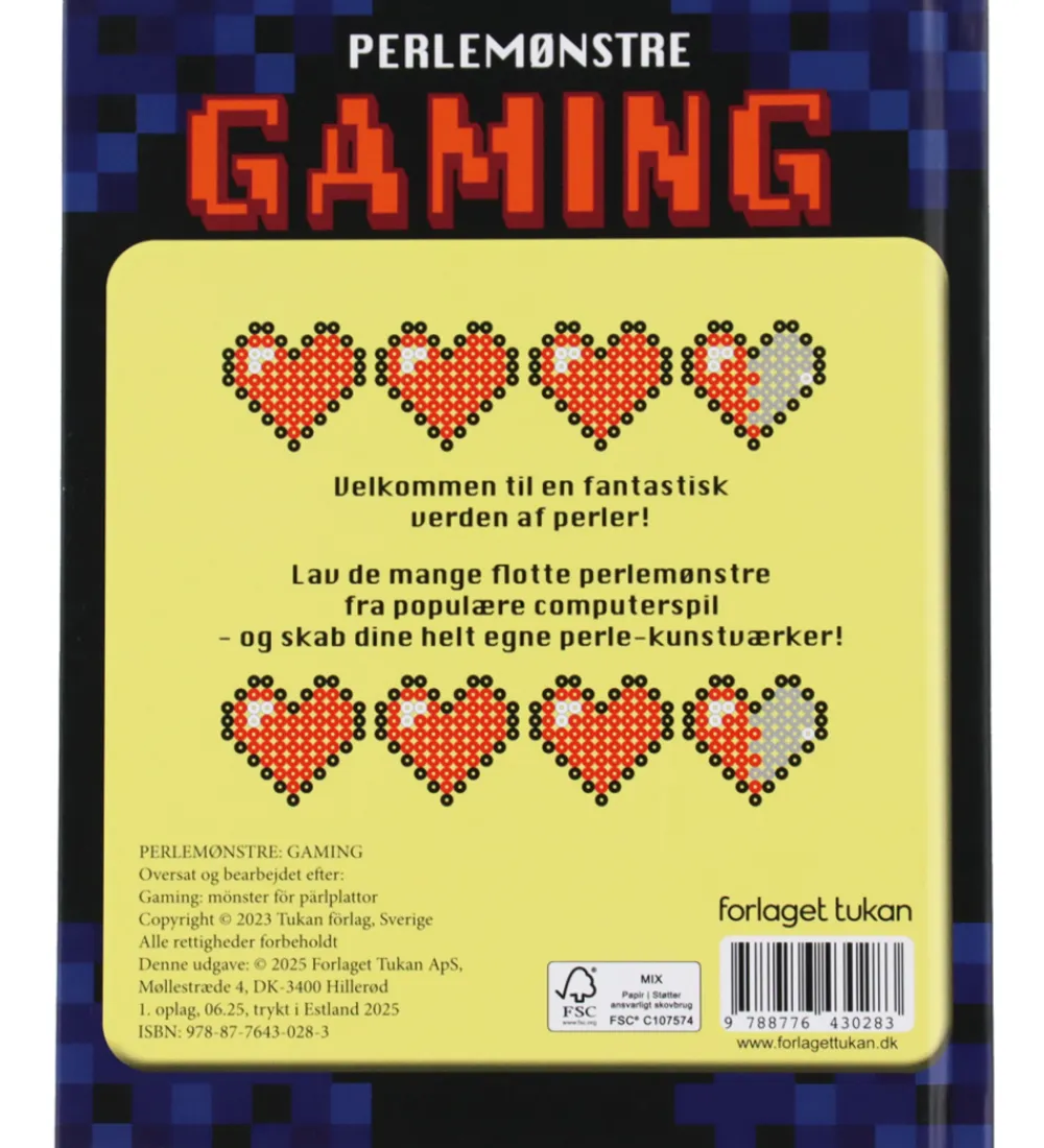 Forlaget Tukan Bøger>Bog - Perlemønstre - Gaming - DA