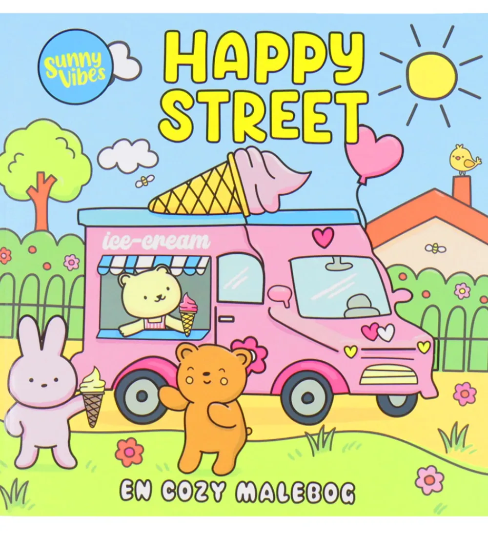 Forlaget Tukan Kreativ Leg|Malebog>Malebog - Cozy Time - Sunny Vibes: Happy Street
