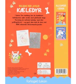 Forlaget Tukan Malebog|Kreativ Leg>Malebog m. Juveler - Kæledyr - DA