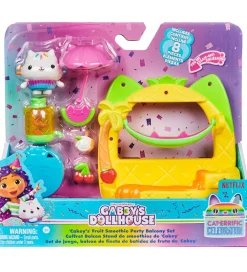 Gabby's Dollhouse Dukker Og Tilbehør>Sæt - 8 Dele - Balcony Set - Cakey