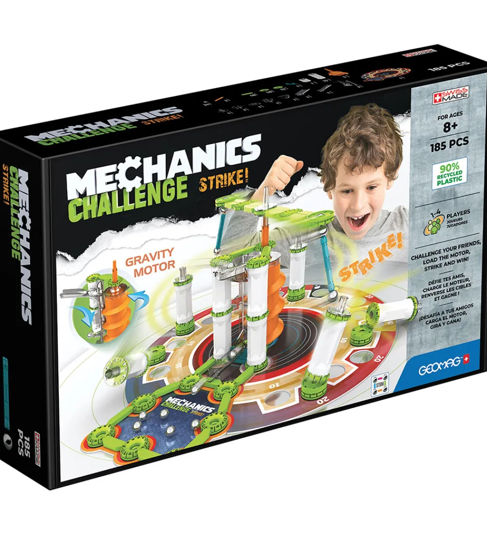 Geomag Byg Og Klodser|Spil>Magnetsæt - Mechanics Challenge Strike - 185 Dele