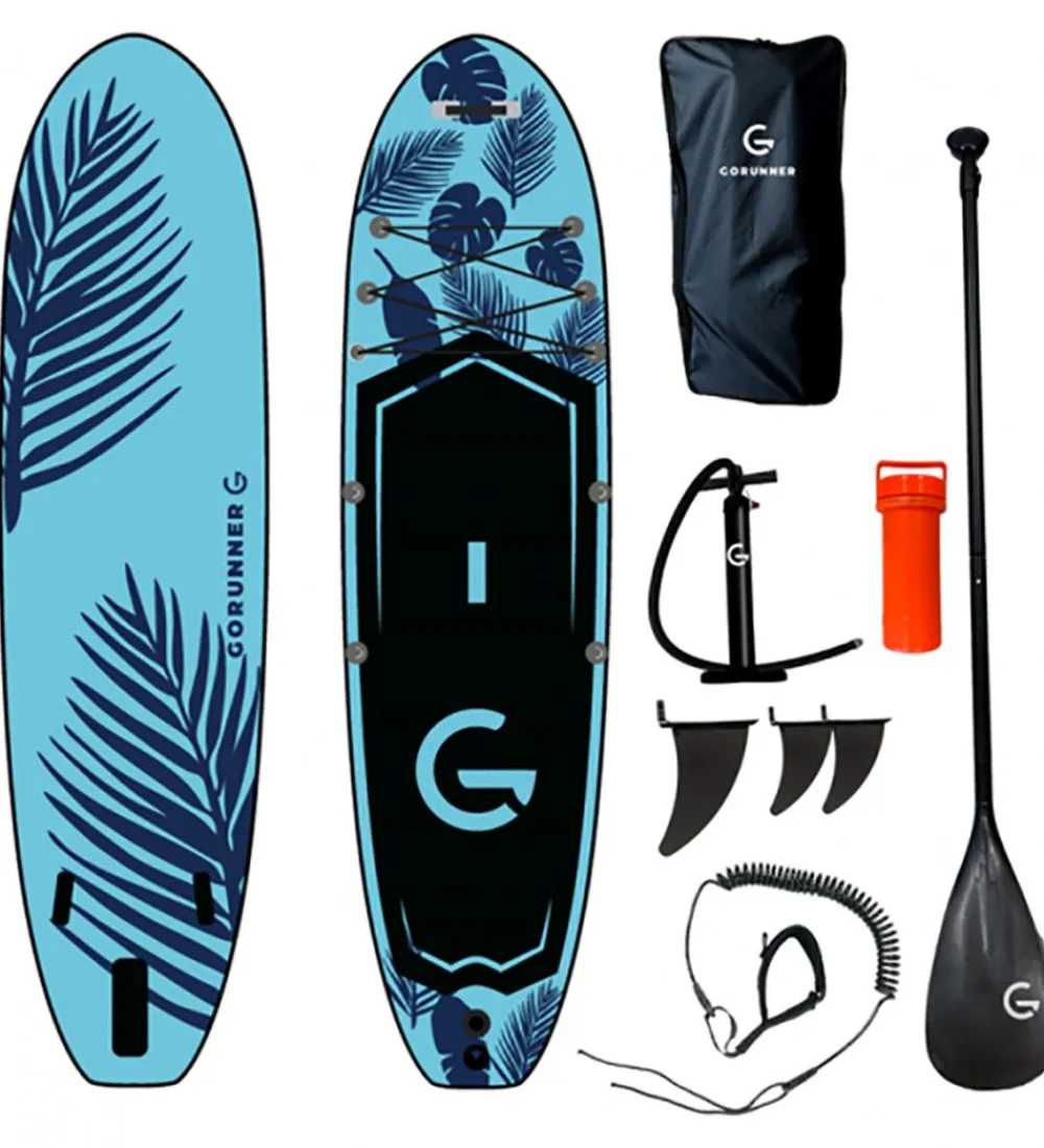 GoRunner Vandleg|Strandlegetøj>Supboard - 320x84 cm - Flower - Blå