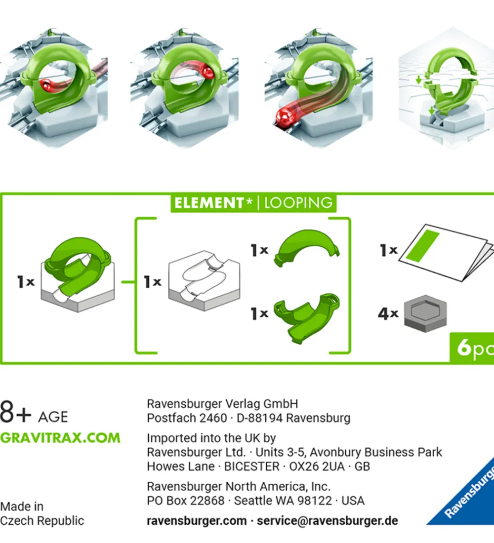 GraviTrax Konstruktionslegetøj>Element - Looping - 6 Dele
