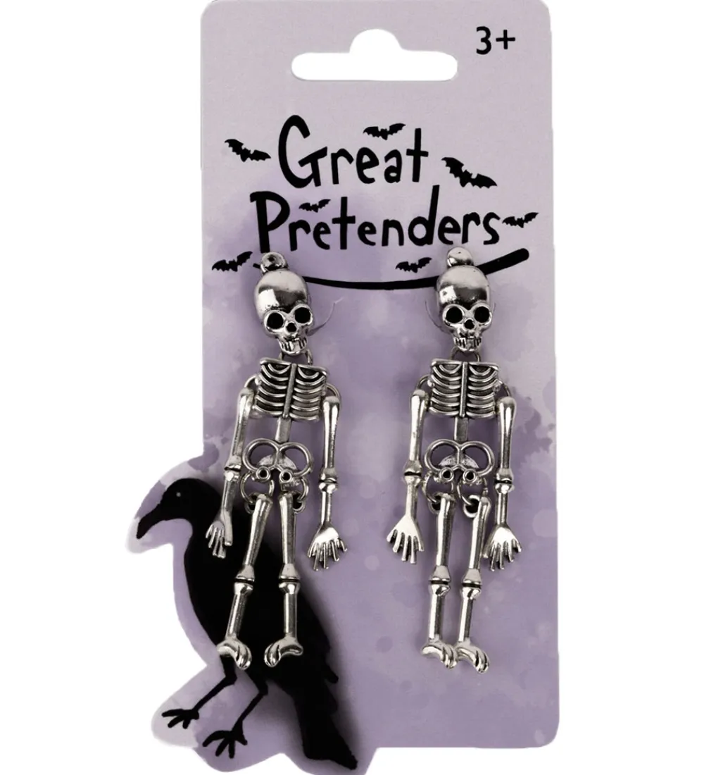 Great Pretenders Udklædningstøj|Rolleleg>Øreclips - Spooke Scary Skeleton