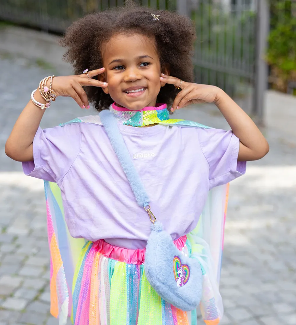 Great Pretenders Halloween>Skuldertaske - Rainbow Cuddle - Periwinkle