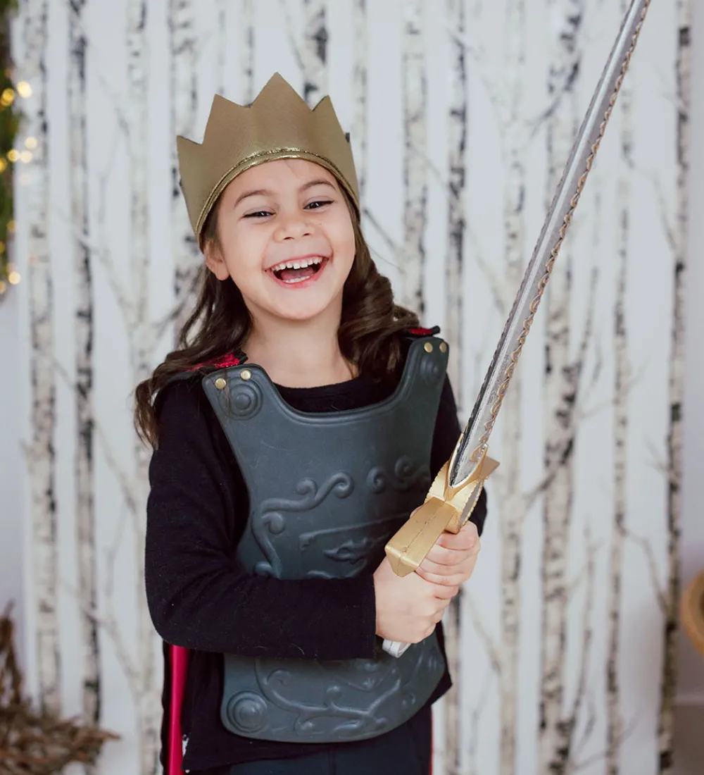 Great Pretenders Rolleleg>Udklædning - Ridder Kappe m. Skjold/Krone