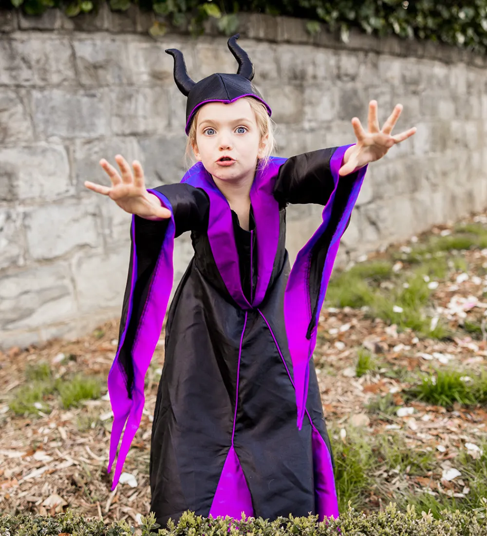 Great Pretenders Halloween>Udklædning - Skurk Prinsessekjole m. Hat - Sort