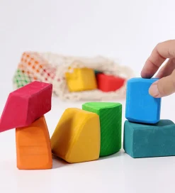 Grimms Konstruktionslegetøj|Byg Og Klodser>Byggeklodser - Træ - Waldorf - Multifarvet