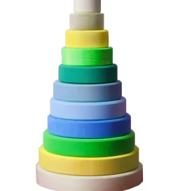 Grimms Trælegetøj|Stablelegetøj>Stabletårn - Træ - Stor - Neongrøn