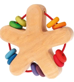 Grimms Gribelegetøj>Trælegetøj - Rangle - Stjerne - Multifarvet