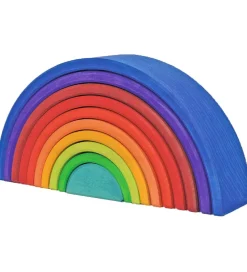 Grimms Stablelegetøj>Trælegetøj - Regnbue - 10 Dele - Multifarvet