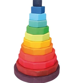 Grimms Trælegetøj>Trælegetøj - Stabletårn - 12 Dele - Multifarvet