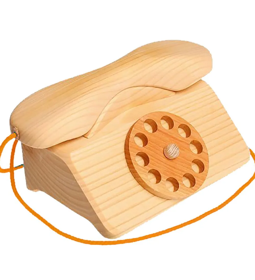 Grimms Trælegetøj>Trælegetøj - Telefon - Natur