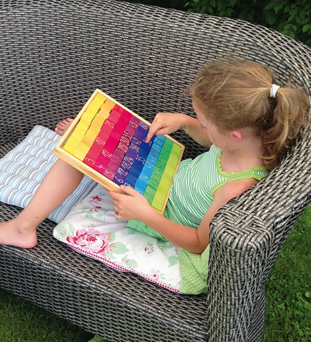 Grimms Trælegetøj>Trælegetøj - Tællebræt - 201 Dele - Multifarvet