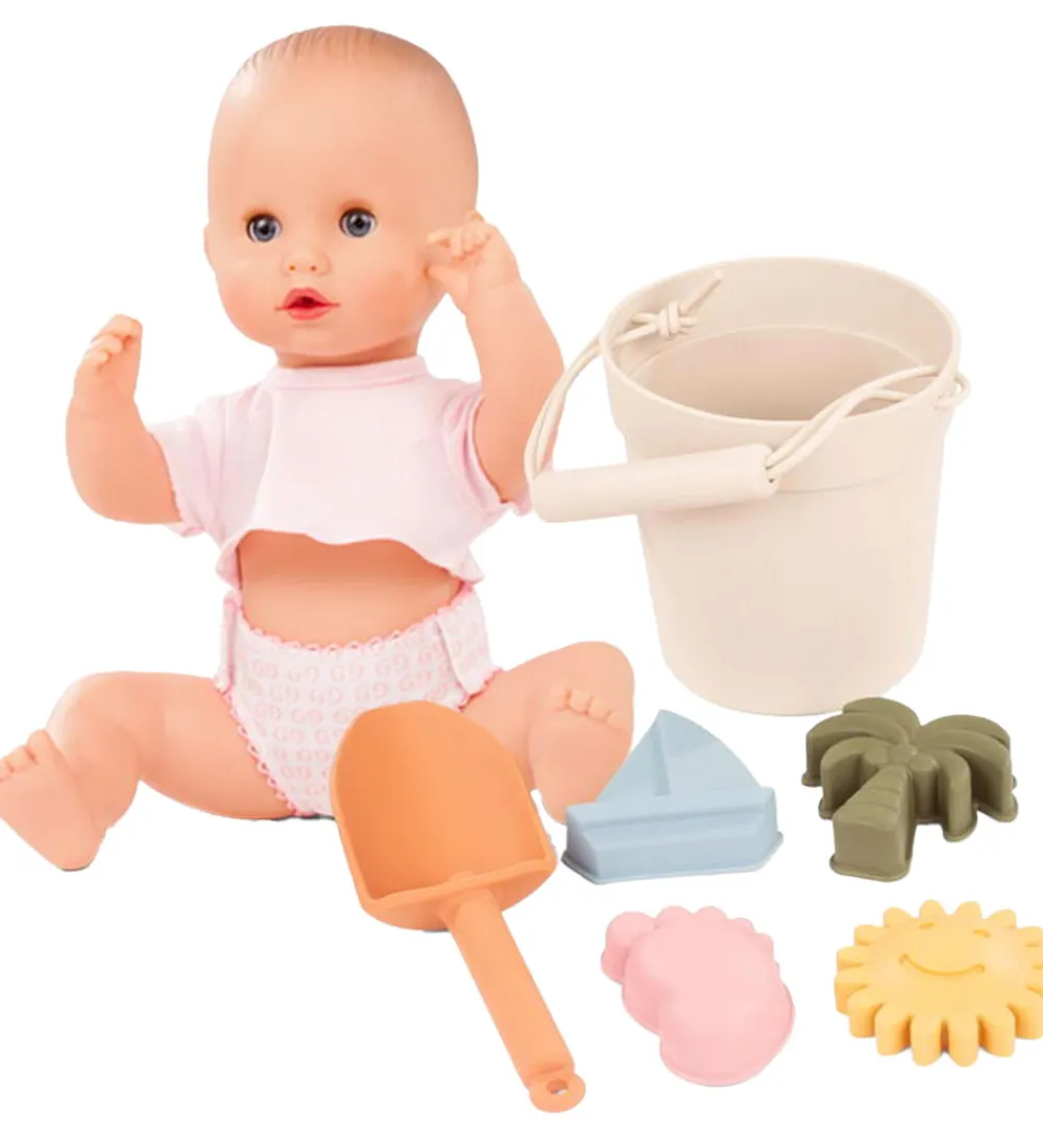 Götz Dukker Og Tilbehør>Dukke - Sleepy Arquini - Beach Girl set