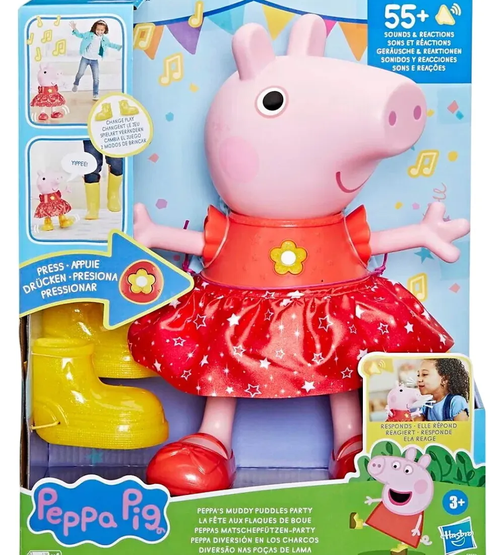 Gurli Gris Figurer>Legetøj m. Lyd - Engelsk - Vandpyttefest