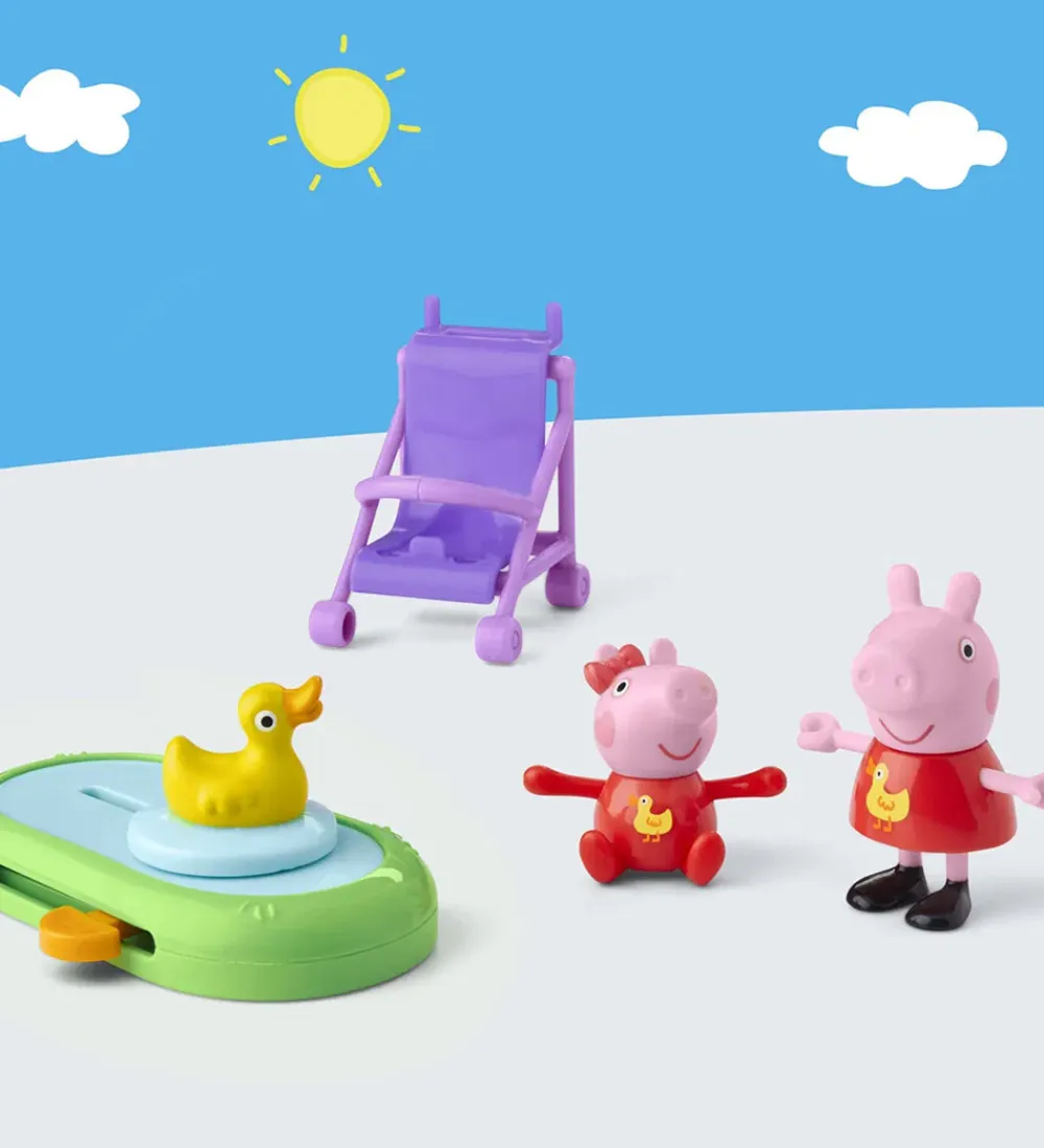 Gurli Gris Figurer>Legetøjsfigurer - 4 stk. - Peppa & Evie's Park Fun