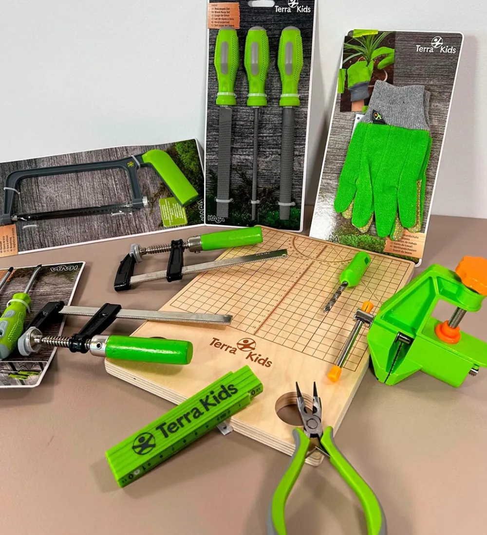 Terra Kids Legeværktøj>Haba - Skruestik/Skruetvinger