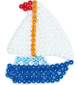 Hama Perler>Midi Perleplade - Sejlbåd