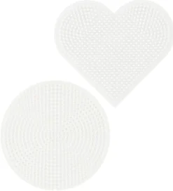 Hama Perler>Midi Perleplader - 4 stk. - Cirkel/Hjerte/Kvadrat/Sekskant