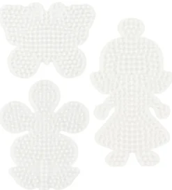 Hama Perler>Midi Perleplader - 3 stk - Blomst/Sommerfugl/Pige